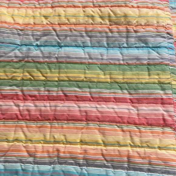 Rainbow, stripe table linen set of 4 placemats and 4 napkins. NIP Island Breeze - Picture 4 of 10